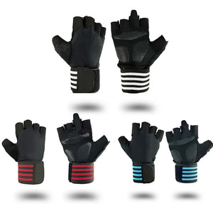 Breathable Workout Power  Half Finger Gym Fitness Cycling Gloves