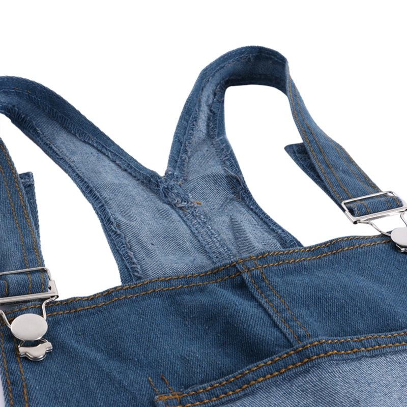 Women Overalls Cool Denim Jumpsuit