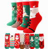 Winter Warm Coral Velvet Christmas Socks