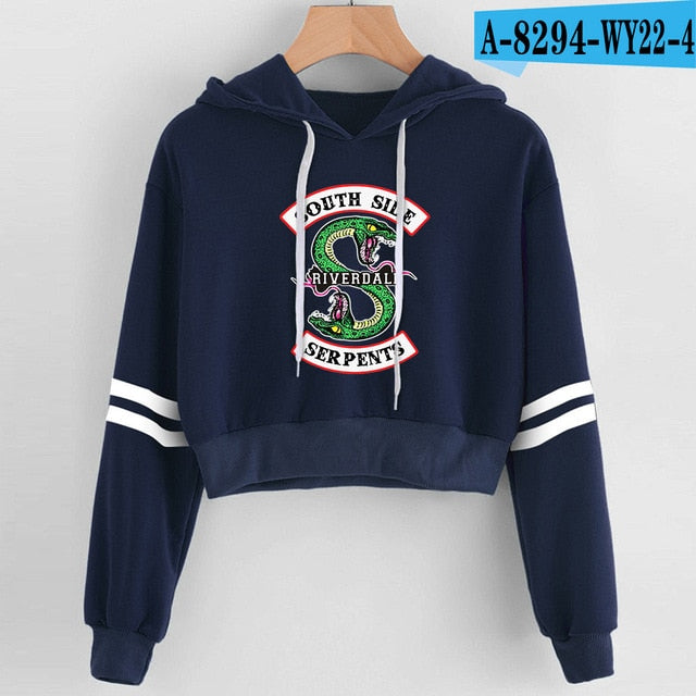 Women Crop RIVERDALE Top Hoodies