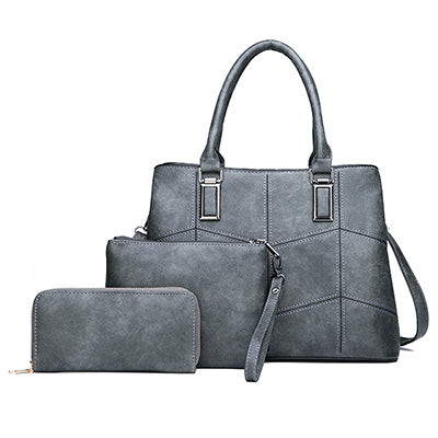3 Sets Leather Women Handbags