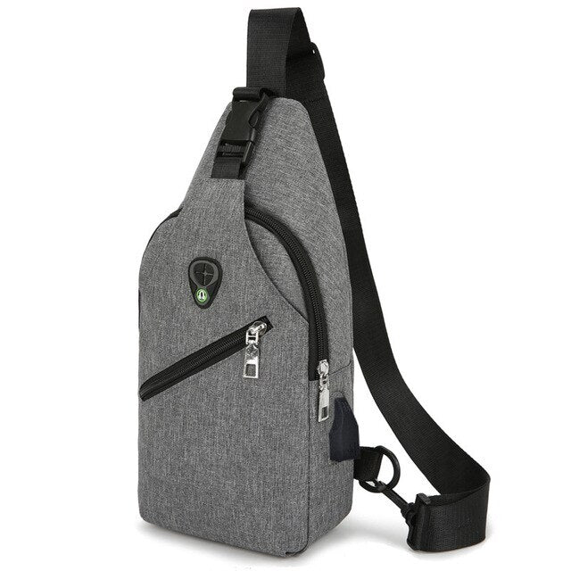 Fashion Multifuntion Crossbody bags for Men Sling Chest Bag Man Weekend