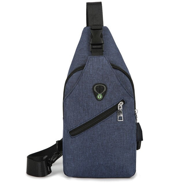 Fashion Multifuntion Crossbody bags for Men Sling Chest Bag Man Weekend