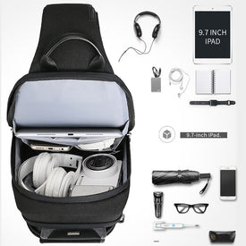 Fashion Multifuntion Crossbody bags for Men Sling Chest Bag Man Weekend