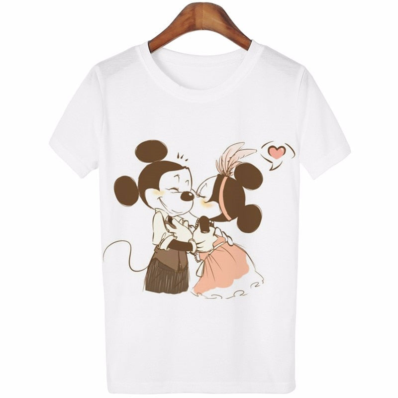 Women Lovely Cartoon Casual Short Sleeve T-Shirt