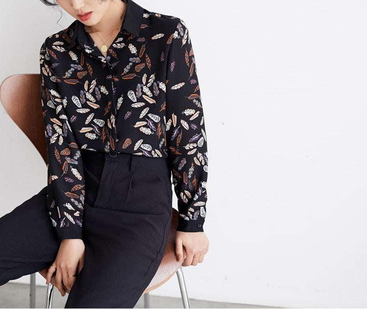 Leaf Print Shirt