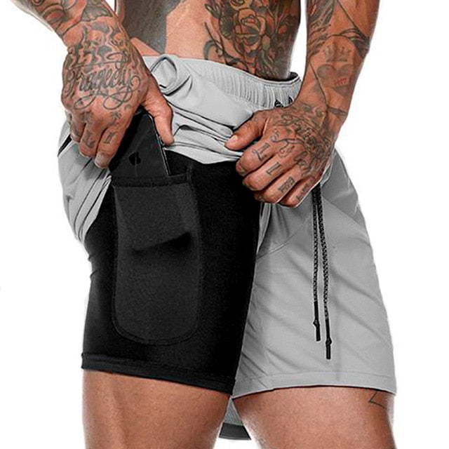 Jogging Gym Shorts with Built-in pocket Liner