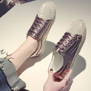 Sneakers Women Golden/Silver Shoes