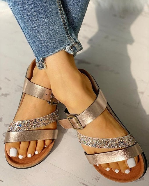 Women Flat Slippers Sandals