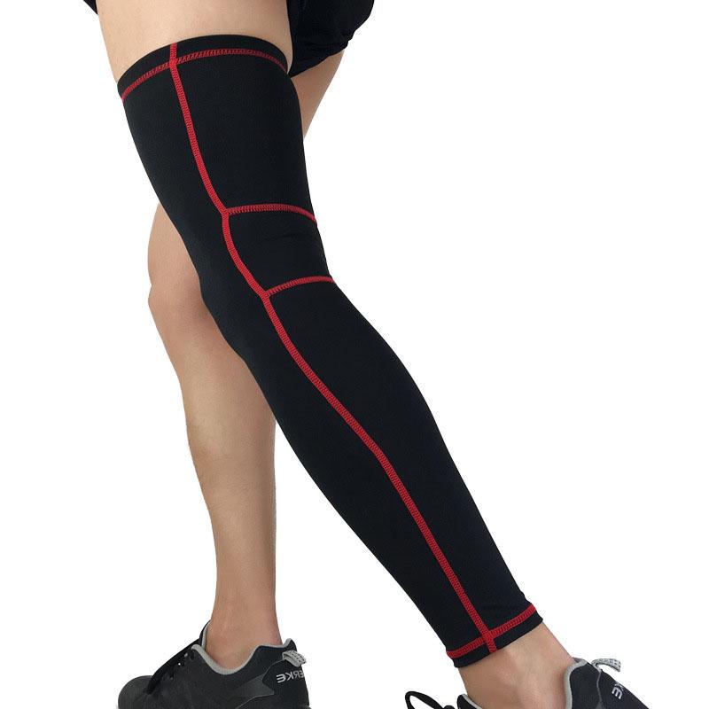 Elastic Lycra Basketball Leg Warmers Calf Thigh Compression Sleeves Knee