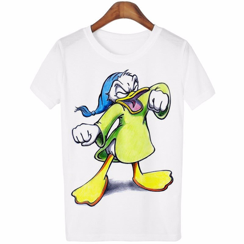 Women Lovely Cartoon Casual Short Sleeve T-Shirt