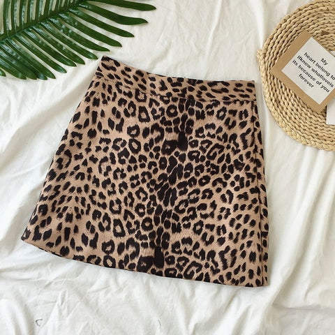 Image of Sexy Leopard Mini Skirts