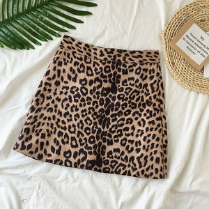 Sexy Leopard Mini Skirts