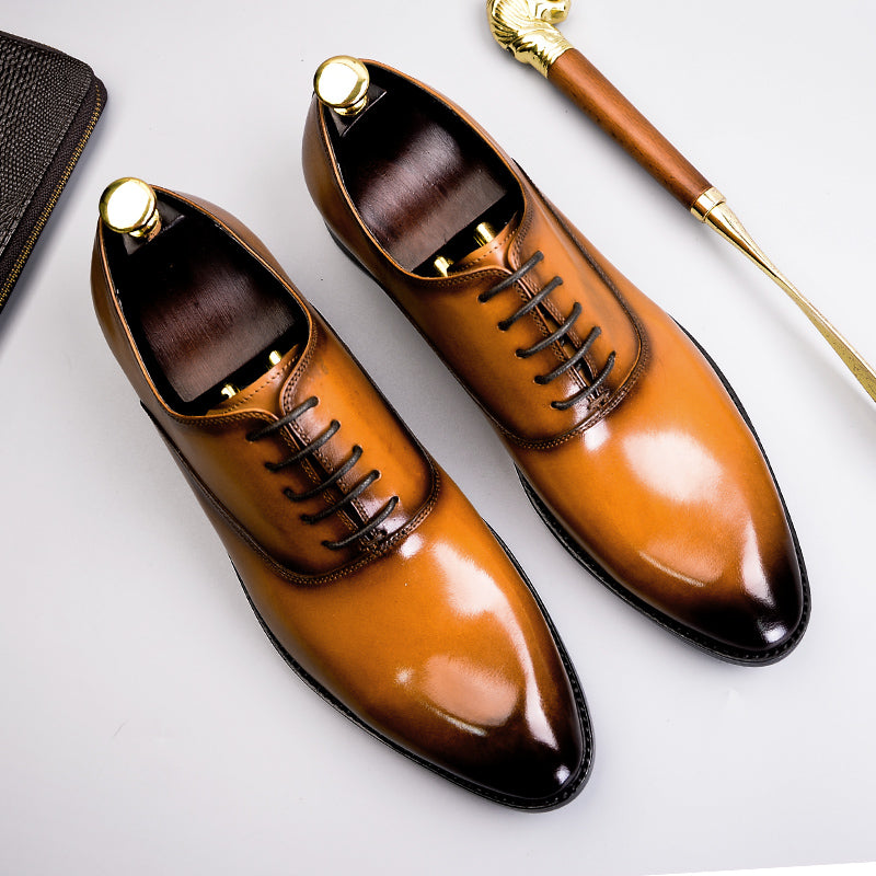 Oxford Formal Shoes Genuine Leather
