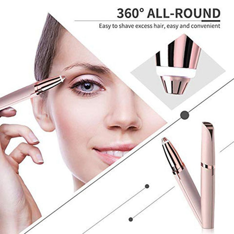 Image of Mini Electric Eyebrow Trimmer Lipstick Brows Pen Hair Remover