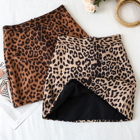 Image of Sexy Leopard Mini Skirts