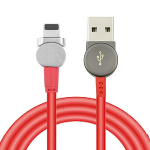 Magnetic USB Type C Cable Data Sync Nylon Braided LED Indicator Magnet Charger