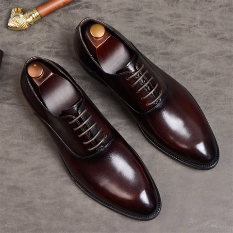 Image of Oxford Formal Shoes Genuine Leather