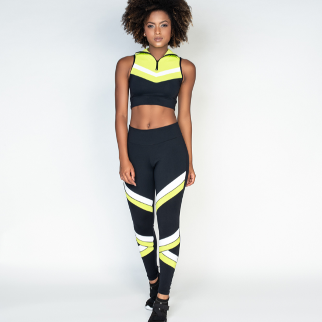 Brethable Skinny Striped Pattern Leggings