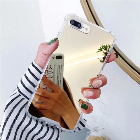 Image of Gasbag Drop Proof Mirror Case for iphone XR 7 8 XS MAX XSmax