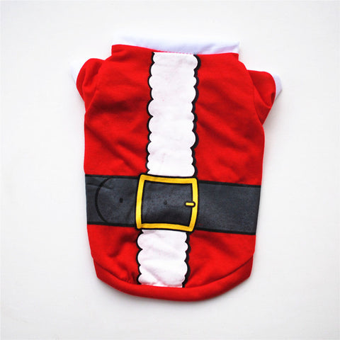Image of Christmas Dog Clothes Cotton Pet Clothing