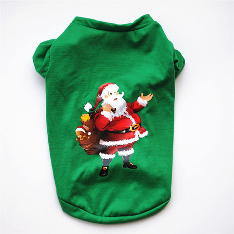 Image of Christmas Dog Clothes Cotton Pet Clothing