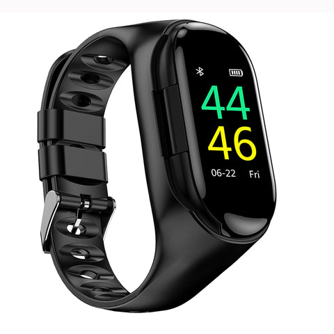 Image of Smart Watch Heart Rate Monitor Bluetooth Earphone Fitness