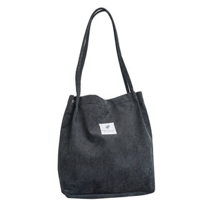 High Capacity Women Corduroy Shoulder Bag