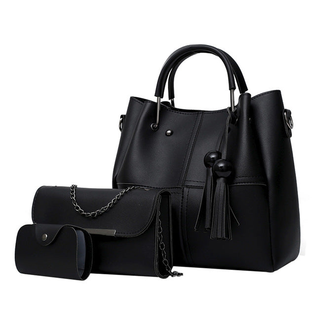 Women 3Pcs Shoulder Handbag