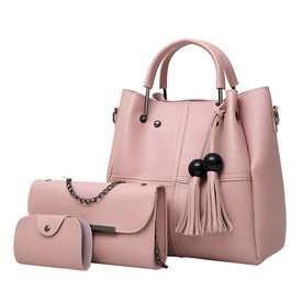 Women 3Pcs Shoulder Handbag