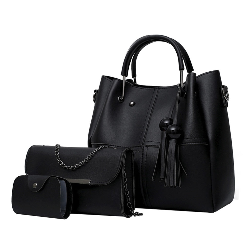 Women 3Pcs Shoulder Handbag
