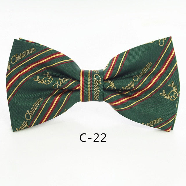 Christmas Bow Ties for Mens Shirt  Snowflake Christmas