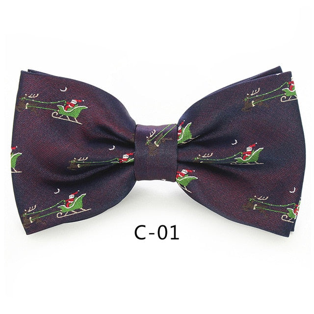 Christmas Bow Ties for Mens Shirt  Snowflake Christmas