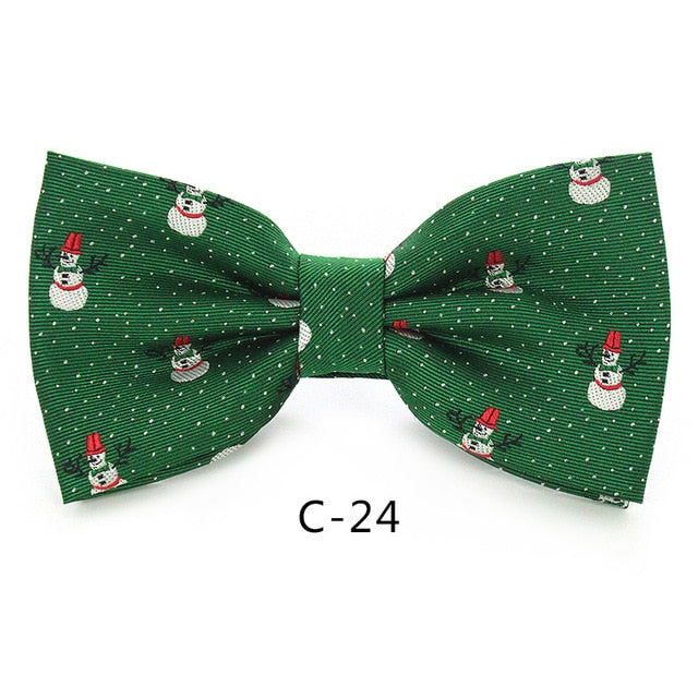 Christmas Bow Ties for Mens Shirt  Snowflake Christmas