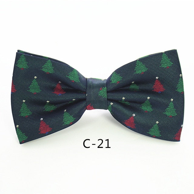 Christmas Bow Ties for Mens Shirt  Snowflake Christmas