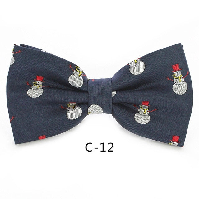 Christmas Bow Ties for Mens Shirt  Snowflake Christmas