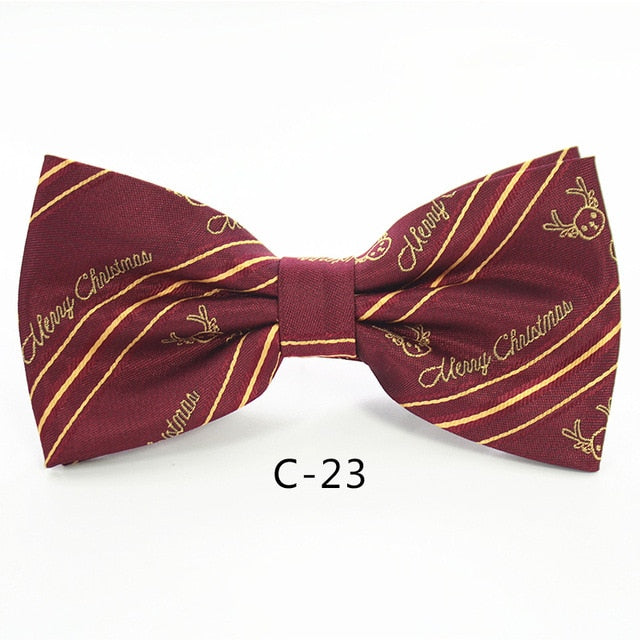 Christmas Bow Ties for Mens Shirt  Snowflake Christmas
