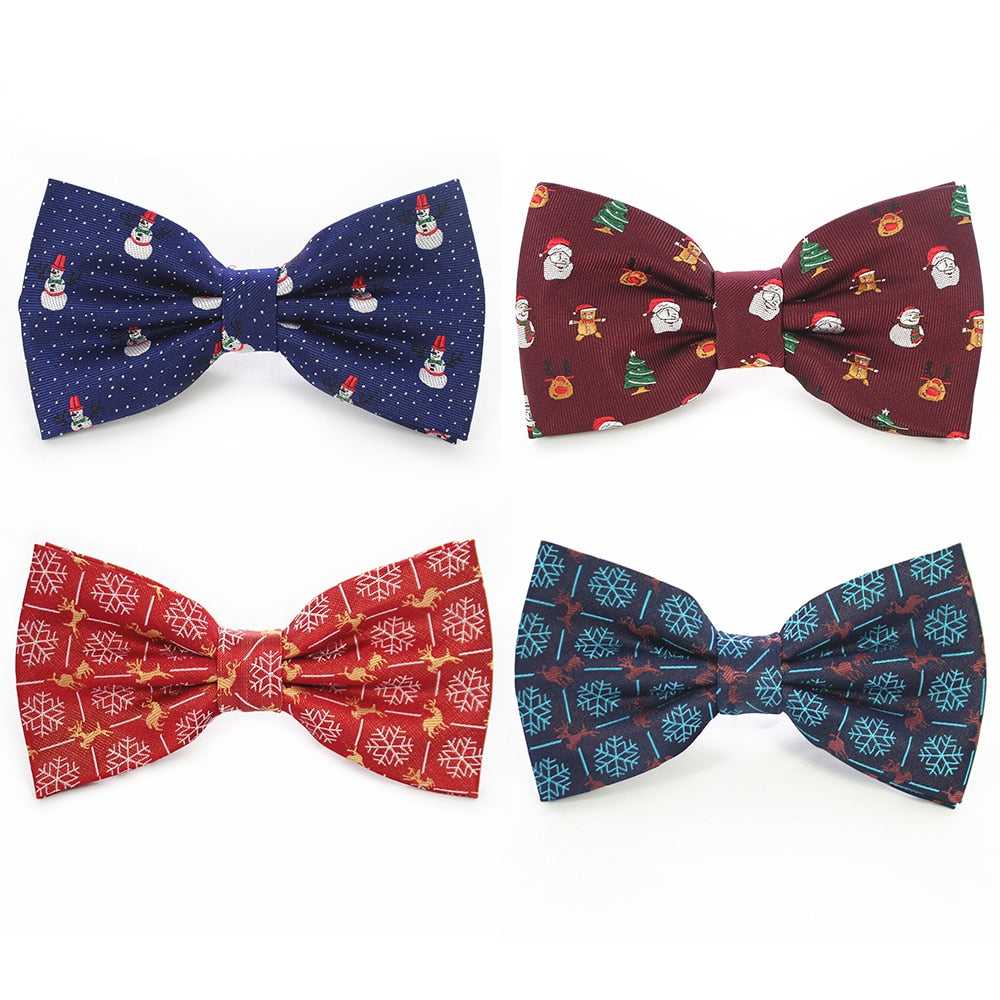 Christmas Bow Ties for Mens Shirt  Snowflake Christmas