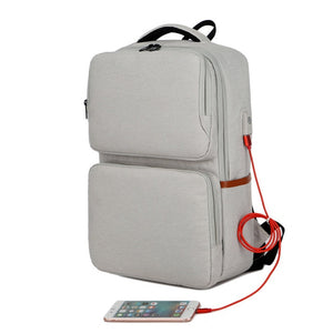 15.6 inch USB Charge Backpack Waterproof Laptop Backpack