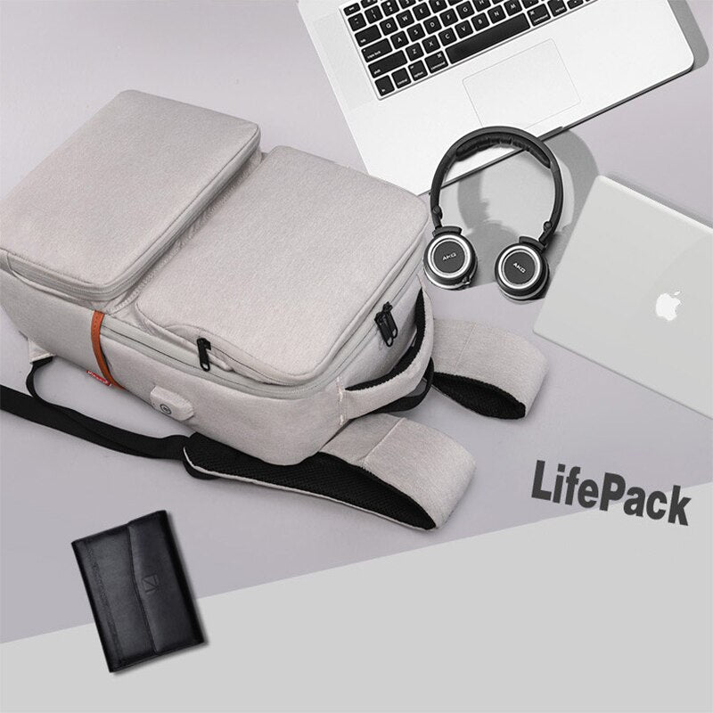 15.6 inch USB Charge Backpack Waterproof Laptop Backpack