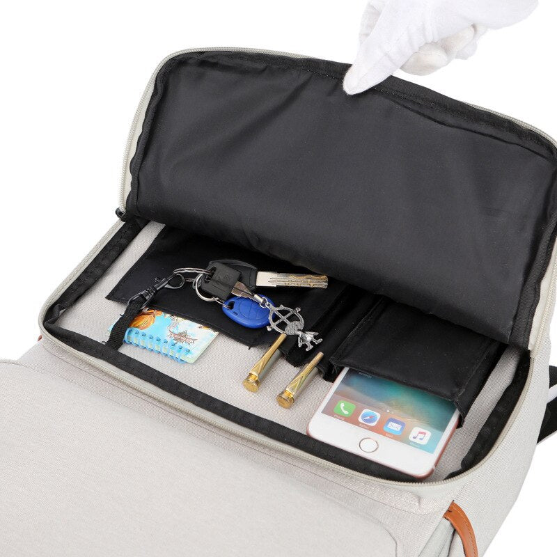 15.6 inch USB Charge Backpack Waterproof Laptop Backpack