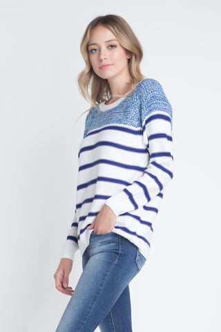 Women's Stripe Knit Sweater