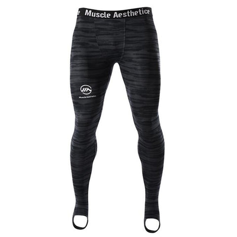 Image of Men Compression Tight Leggings Running Sports
