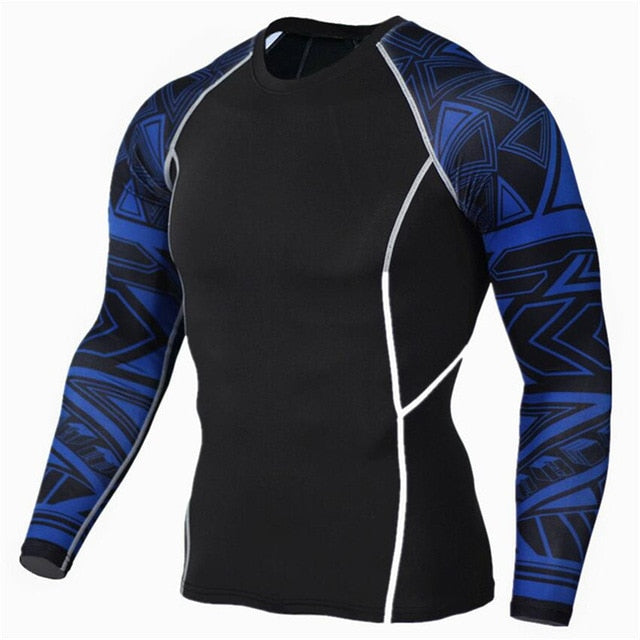 Men Running Sport Compression t shirt Pants Suits Jogging  Leggings
