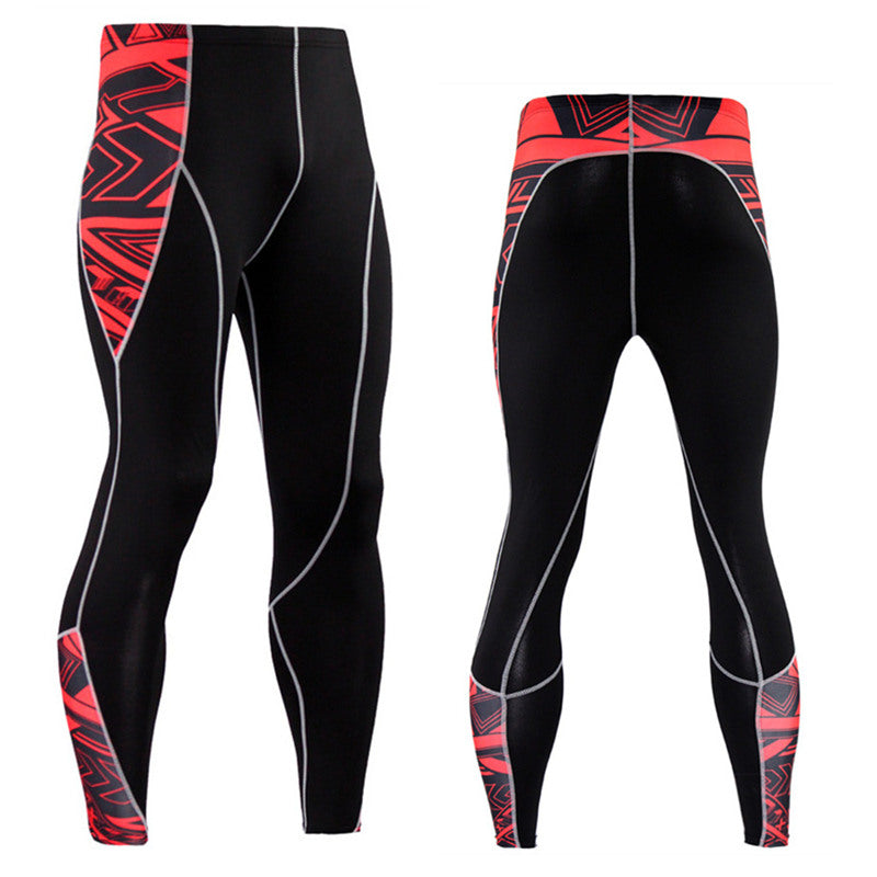 Men Running Sport Compression t shirt Pants Suits Jogging  Leggings