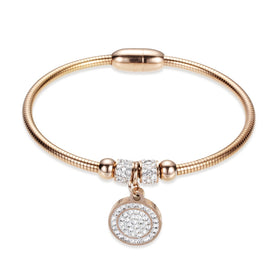 Crystal Quality Bracelet Bangles Coin