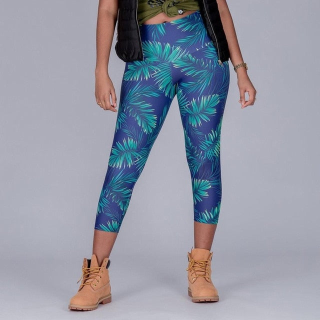 Elastic Force Polyester Sporting Skinny Leggings