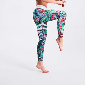 Spring Leggings White Waist