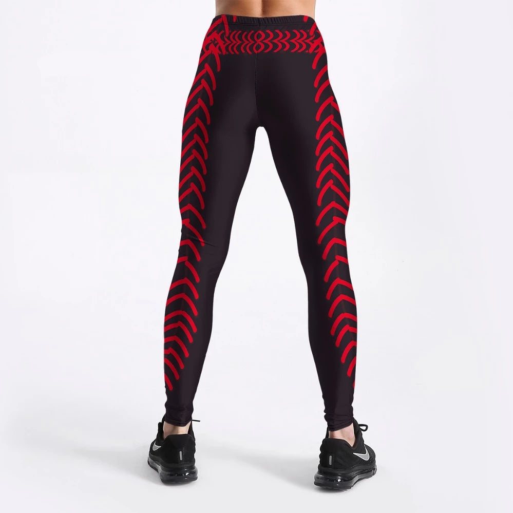 Arrow Printed Red Black Color Design Pants Fitness