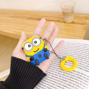 Top quality silicone  Minions cartoon airpods case cover